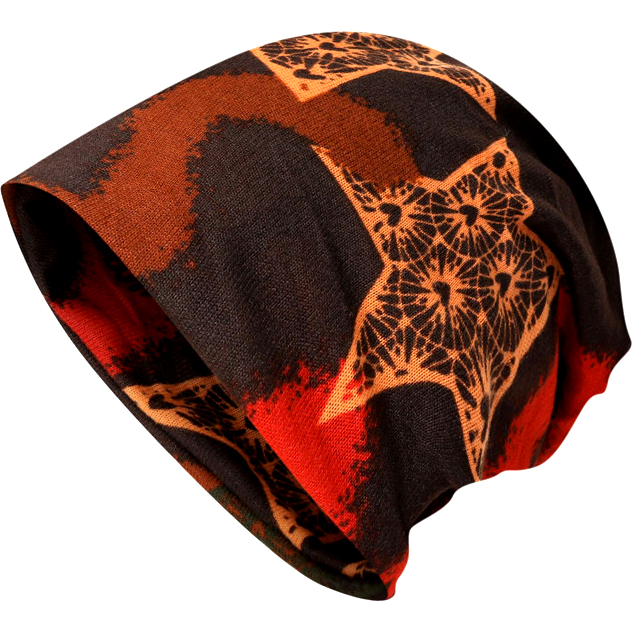 Skull Slouchy Knit Ski Pony Tail Beanie