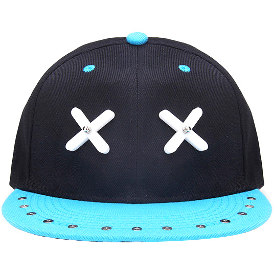 Cartoon XX Eyes Pattern Flat Snapback Baseball Cap
