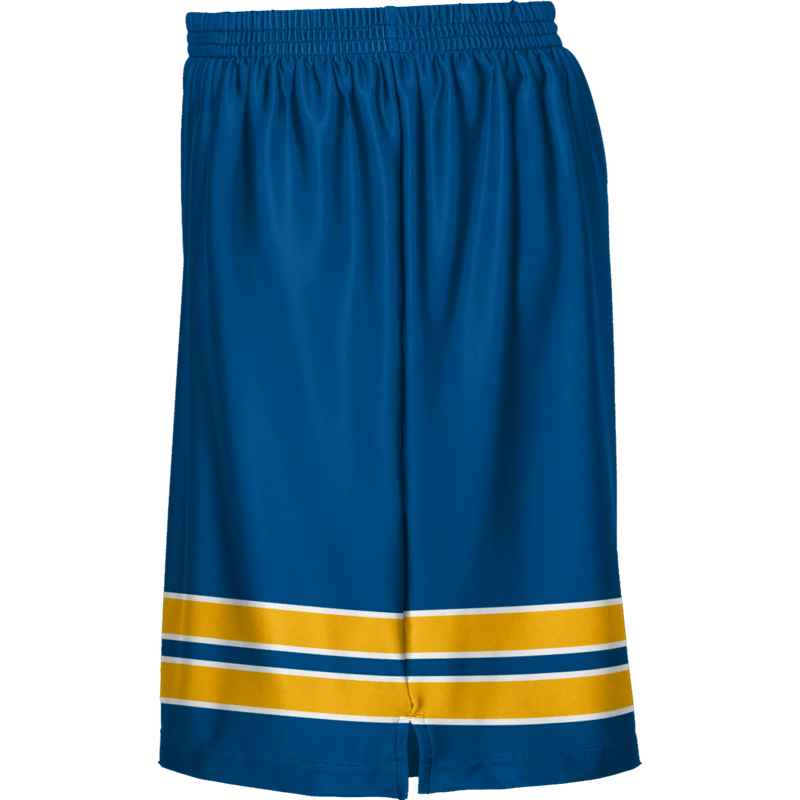 Blue Colorblock Printed Tennis Wear Shorts