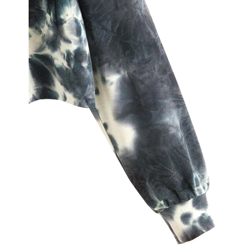 Drop Shoulder Tie Dye Crop Tee